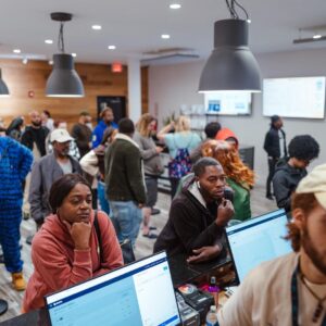 Customers Waiting to Checkout Inside Capitol Heights Dispensary